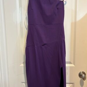 Lulu's one shoulder Purple Dress